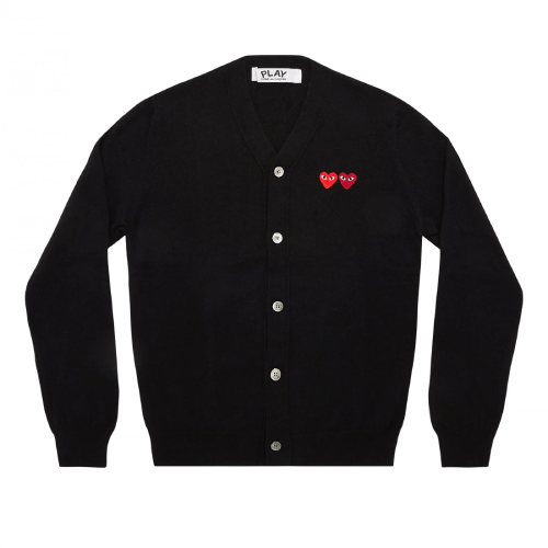 CDG-PLAY-V-Neck-Cardigan-with-Double-Emblems-Black.png