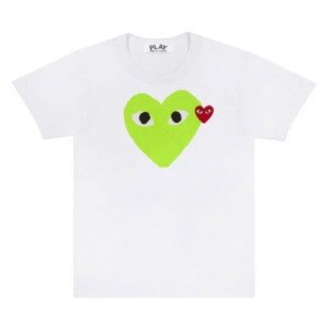 CDG Play T-Shirt Pastel Heart and Red Emblem