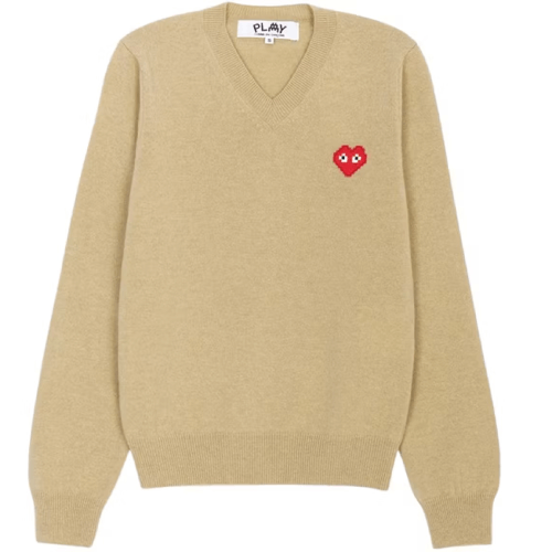 CDG-x-Invader-V-Neck-Pullover-Knitwear-Camel.png